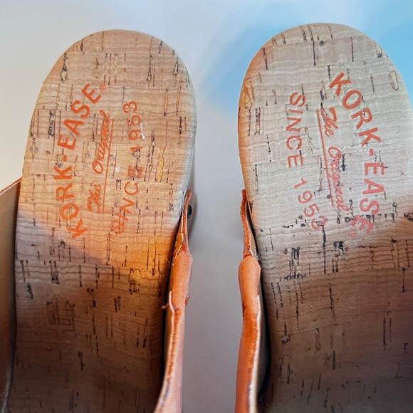 Kork Ease Danika Orange Papaya Studded Platform Heel Wedge Clog Women's 9 - Picture 5 of 10